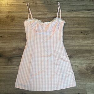 Peppermayo Pink Chemise Slip Dress with Vintage Charm